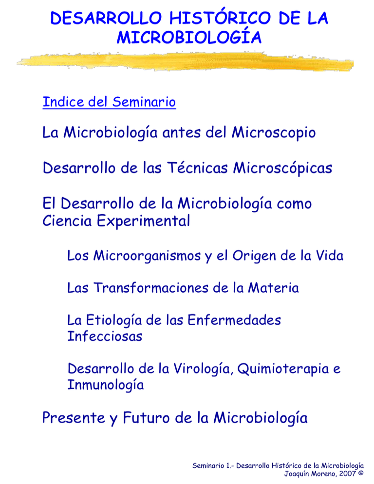 Desarrollo HistÓrico De La MicrobiologÍa 6958