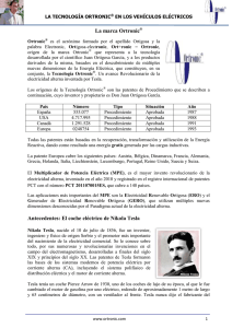 La marca Ortronic Antecedentes: El coche eléctrico de Nikola Tesla