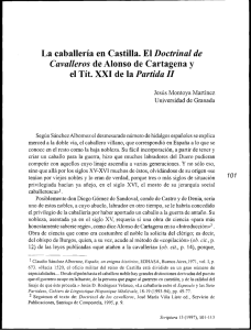 La caballería en Castilla. El Doctrinal de Cavalleros de