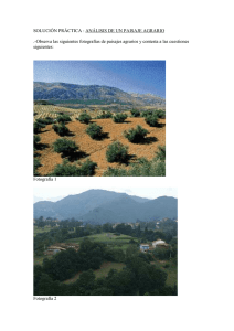 Análisis comparativo de dos paisajes agrarios