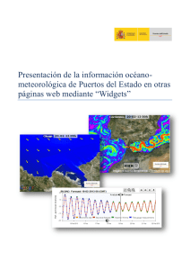 Presentación de la información océano