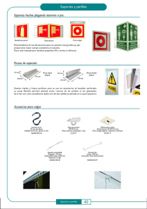 Soportes y perﬁles - EXTIN