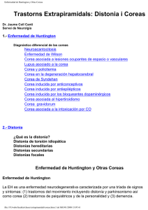 Enfermedad de Huntington y Otras Coreas