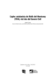 L`aplec catalanista de Riells del Montseny (1954), vist des