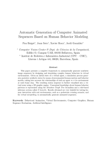 Automatic Generation of Computer Animated Sequences