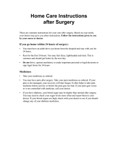 Home Care Instructions after Surgery - Spanish