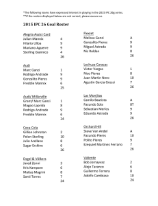 2015 IPC 26 Goal Roster - International Polo Club