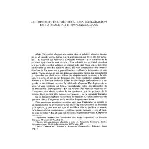 &laquo;EL RECURSO DEL METODO&raquo;: UNA EXPLORACION DE LA