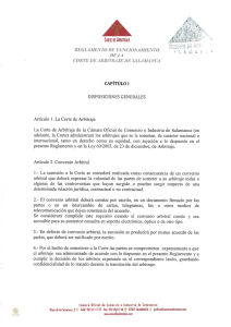 Reglamento corte de arbitraje