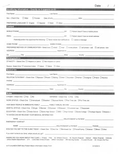 New Patient Form - Sacred Heart Community Clinic