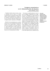 Lenguas autonómicas en la Administración de Justicia