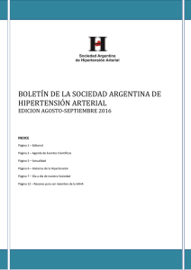 boletín de la sociedad argentina de hipertensión arterial