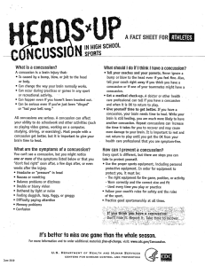 What is a concussion? - Bay Path Regional Vocational Technical