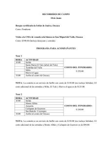 RECORRIDOS DE CAMPO 18 de Junio Bosque certificado de Ixtlán