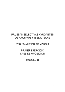examen ayudante - Ayuntamiento de Madrid