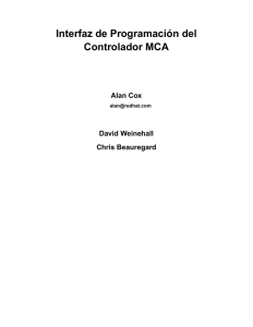 Interfaz de Programación del Controlador MCA - TLDP-ES