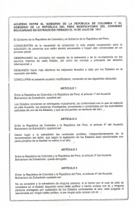 acuerdo entre el gobierno de la ¡república de colombia y el