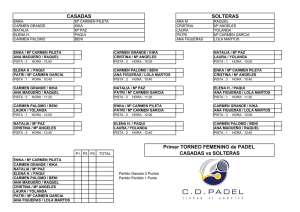 CASADAS vs SOLTERAS Primer TORNEO FEMENINO de PADEL