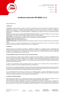 Condiciones Generales de Contratación FRS Iberia – Cargo