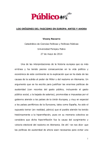 Los orígenes del fascismo en Europa: antes y ahora