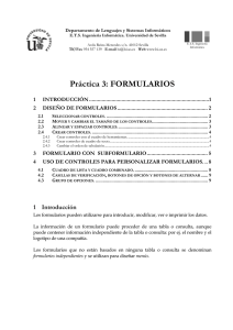 Práctica 3: FORMULARIOS - Departamento de Lenguajes y