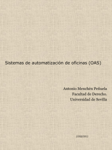 Tema I. Sistemas de Información de Automatización de Oficinas