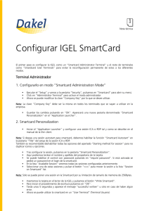 Nota técnica IGEL. Configurar Smartcard