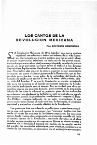los cantos de la revolucion mexicana