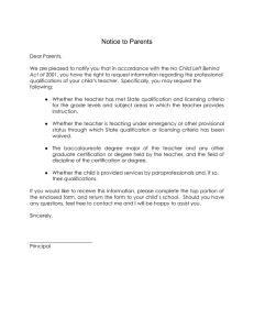 Notice to Parents - Alabaster City Schools