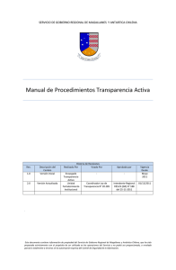 Manual de Procedimientos Transparencia Activa
