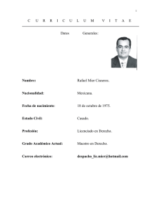 MD. Rafael Mier Cisneros - Transparencia