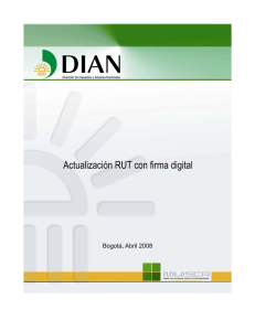 Actualización RUT con firma digital