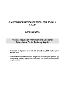 Instrumentos Informe practica 8b 2010 Regulación y Afrontamiento