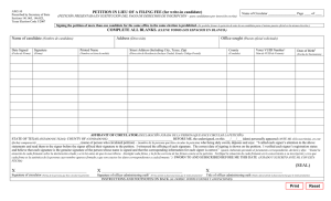 Shell for Forms Sheet - Texas Secretary of State