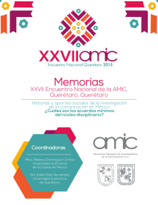 Memorias - AMIC 2015 - Universidad Autónoma de Querétaro