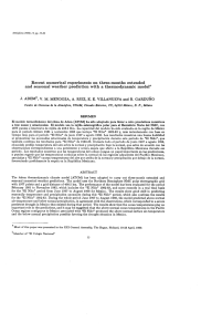 Recent numerical experiments on three-months - E