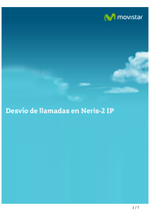 Desvío de llamadas en Neris-2 IP