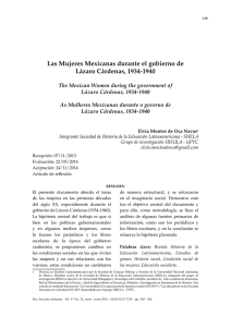 Las Mujeres Mexicanas durante el gobierno de Lázaro Cárdenas
