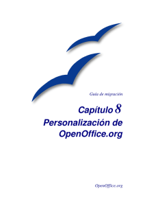 Capítulo 8 Personalización de OpenOffice.org