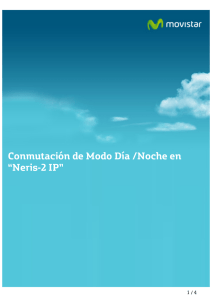 Conmutación de Modo Día /Noche en “Neris-2 IP”