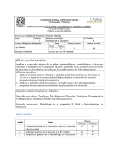 Integración Educativa - Psicología-UNAM