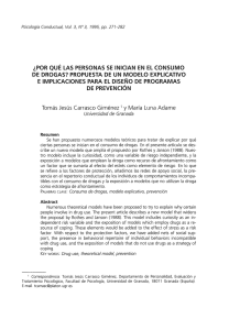 ¿por qué las personas se inician en el consumo de drogas?