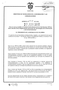 decreto 1053 del 27 de junio de 2016