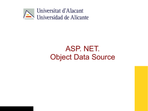 ASP. NET. Object Data Source