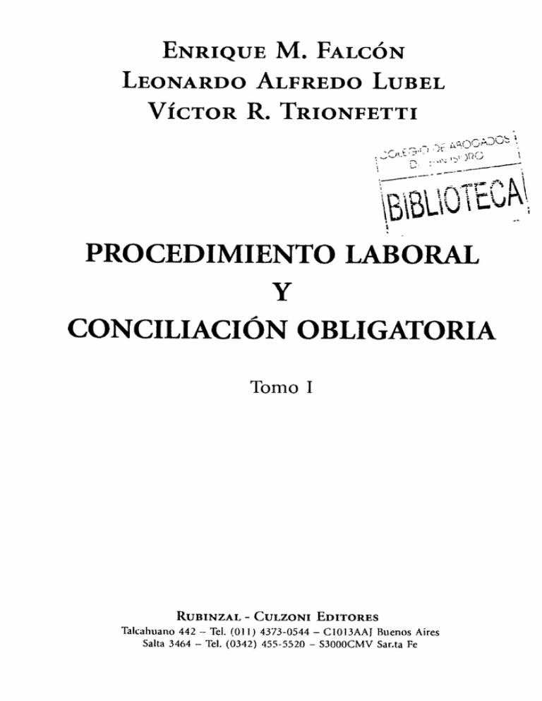 CONCILIACIÓN OBLIGATORIA