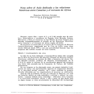 Nota sobre el Aula dedicada a las relaciones históricas entre