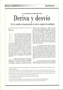 Deriva y desvío - Factótum. Revista de Filosofía
