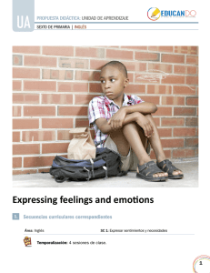 Expressing feelings and emotions