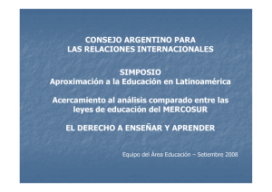 Derecho de enseñar y aprender - Consejo Argentino para las