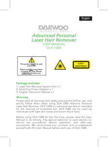 Advanced Personal Laser Hair Remover